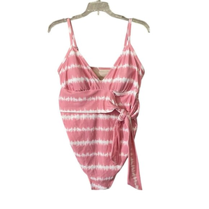 Isabel Maternity by Ingrid & Isabel Pink Tie-Dye One Piece Swimsuit